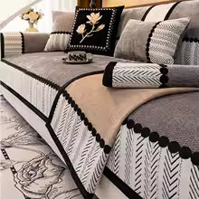 Housse de canapé en Chenille sergé